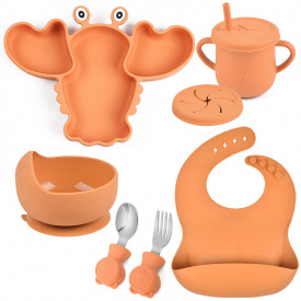 Набор силиконовой посуды 2Life Y25 6 предметов Оранжевый (v-11208)