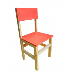 Дитячий стілець Игруша 28x28x62 см Помаранчевий (32о)