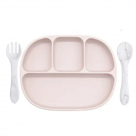 Набор силиконовой посуды 2Life 3 предмета Розовый (vol-10680)