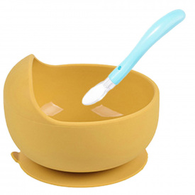 Набор силиконовой посуды 2Life 2 предмета Желтый/Голубой (vol-10506)
