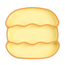 Тарілка Хвиля Y11+Y25 Жовта з помаранчевим (v-11999)