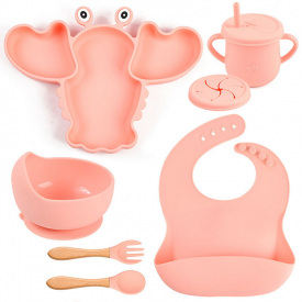 Набор посуды 2Life Y12 6 предметов Розовый (v-11189)