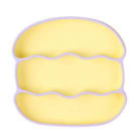 Тарілка Хвиля Y11+Y2 Жовта з фіолетовим (v-12003)