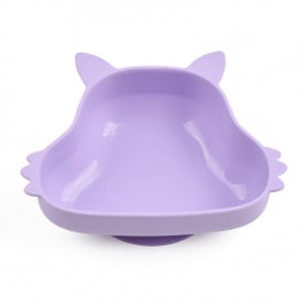 Силиконовая глубокая тарелка 2Life Белка Y2 350 мл Фиолетовый (v-11106)