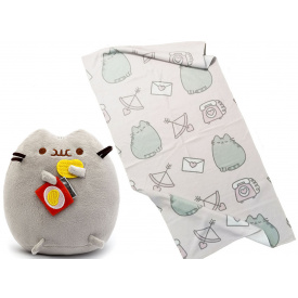 Комплект 2Life М'яка іграшка Pusheen cat 12х15 см та рушник 50х100 см v-12456