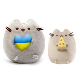 Набір м'яких іграшок S&T Pusheen cat 23х25 см та 12х15 см (vol-10457)