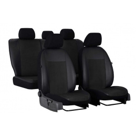 Авто чехлы комбинированые Seat Cordoba (2002-2008) POK-TER Unico Premium с черной вставкой