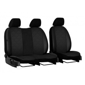 Авточехлы для VOLKSWAGEN T4 1990-2003 с эко кожи POK-TER Elit 1+2 черный