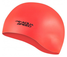 Шапочка для плавания Aqua Speed Mono Светло-красный One Size (1000-111-32)