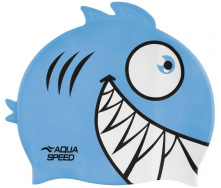 Шапочка для плавания Aqua Speed Zoo Pirana Бирюзовый One Size (1000-246-02)