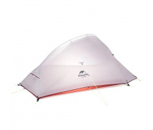 Палатка Naturehike Cloud Up 1 Updated NH18T010-T 230+65x110x100 см Серый (1047-6927595730522)
