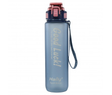 Бутылка для воды No Brand HAILY Good Luck 8102 1000 мл Синий