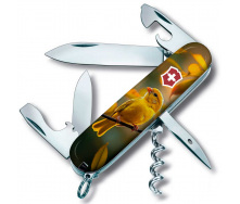 Складной нож Victorinox Spartan Ukraine 91 мм 13 функций Золотая птичка (1.3603.7_T3170pw)