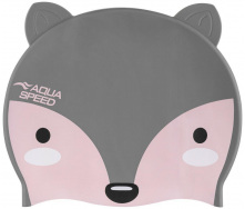 Шапочка для плавания Aqua Speed Zoo Fox Серый One Size (1000-115-26)