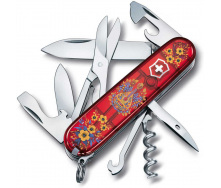 Складной нож Victorinox Climber Ukraine 91 мм 14 функций Украинские мотивы (1.3703.T_T1370u)