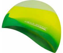 Шапочка для плавания Aqua Speed Bunt Зелено-желтый One Size (1000-113-72)