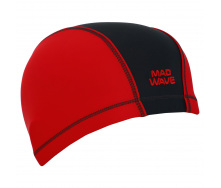 Шапочка для плавания текстильная MadWave Lycra DUOTONE M052702 Красный