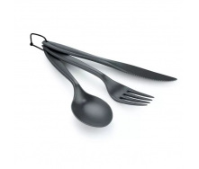 Комплект GSI Outdoors нож/вилка/ложка Ring Cutlery 3 предмета Серый (1099-70505)