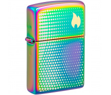 Зажигалка бензиновая Zippo Dots and Flame Design Разноцветный (46569)