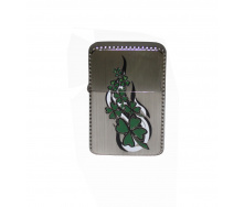 Зажигалка бензиновая STAR CLOVER Silver (23565STAR)
