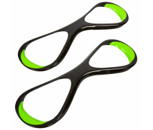 Лопатки-восьмерки для плавания MadWave Stroke Trainer M077001 S Черный-зеленый