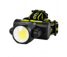 Фонарь налобный двухсторонний WERTVOLL 4 режима СREE LED/COB LED IP44 Li-ion 1200 mAh/t (RX-8012)
