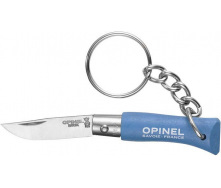 Ніж-брелок Opinel №2 (нерж-сталь) Блакитний (1013-204.65.18)