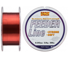 Леска Brain Feeder 300 m 0,223 mm #1.7, 4.3 kg, 9.5 lb, ц.: copper