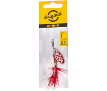 Блесна вращающаяся с бородкой LJ SPIN X ROUND 01 весом 3,5 г (цв.CR)