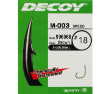 Крючок Decoy M-003 Speed 18 15 шт/уп (1013-1562.03.51)