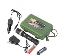 Фонарь ручной с аккумулятором зарядкой и креплением Bailong Zoom X-Balog XPE Cree BL-T8628 (BL-T8628)