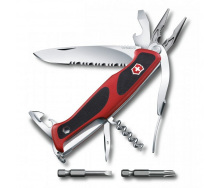 Швейцарский нож Victorinox RangerGrip 174 Handyman 130 мм 17 функций Красно-черный (0.9728.WC)