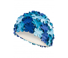 Шапка для плавания Aquaspeed BLOOM 5707 Синяя, Голубая (5908217657077)