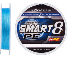 Шнур Favorite Smart PE 8x 150м #0.8/0.153mm 10lb/6.8kg Синий (1013-1693.10.72)