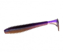 Виброхвост Flagman Mystic Fish Fat 3.3 #0531 Violet/Pearl White FMFF33-0531