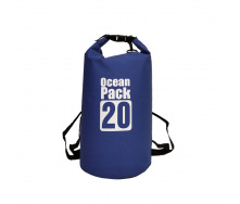 Водонепроницаемая сумка рюкзак гермомешок с шлейкой на плечо Ocean Pack 20 л Blue (5535821539)