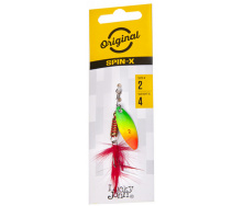 Блесна вращающаяся с бородкой LJ SPIN X LONG 02 весом 4 г (цв.FT)