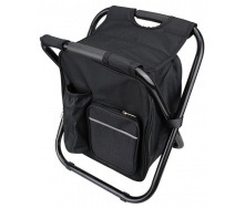 Стул - рюкзак складной 3в1 с термосумкой BackPack Черный