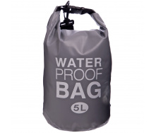 Водонепроницаемый гермомешок с плечевым ремнем SP-Sport Waterproof Bag 5л TY-6878-5 Серый