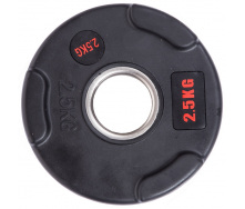 Блины диски обрезиненные LIFE FITNESS SC-80154B-2_5 2,5кг Черный