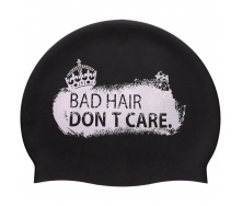 Шапочка для плавания MadWave DON'T CARE M055717 Черный