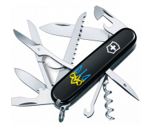 Складной нож Victorinox Huntsman Ukraine Трезубец готический сине-желтый (1.3713.3_T0636u)