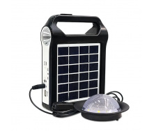 Портативная система освещения Easy Power EP-035 Фонарь с солнечной панелью + LED лампа 2400 mAh (3_03168)