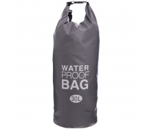 Водонепроницаемый гермомешок с плечевым ремнем SP-Sport Waterproof Bag 30л TY-6878-30 Серый