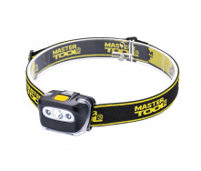 Фонарь налобный MASTERTOOL 4 режима 55х35х40 мм CREE XT-E WHITE LED+2xRED LED 3xAAA ABS 94-0813
