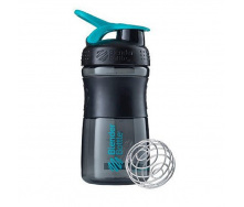 Шейкер спортивный Blender Bottle SportMixer 20oz/590ml Black Teal (1838397999)