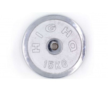 Блины диски хромированные HIGHQ SPORT ТА-1455 15кг Хром