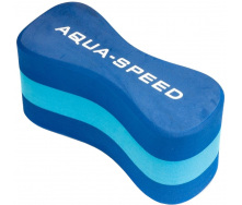 Колобашка для плавания Aqua Speed Junior 3 layers Pullbuoy 20 x 8 x 10 cм 6778 Синяя с голубым (149-01)