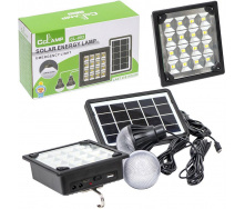 Портативная система освещения CCLAMP CL-053 Фонарь + 2 LED лампы + солнечная панель 2200 mAh (3_03157)