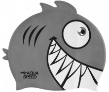 Шапка для плавания Aqua Speed Zoo Pirana 9701 One Size Серый (246-26)